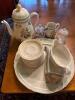 Assorted Villeroy & Boch Porcelain Tableware and Sterling Silver Ladle