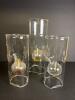 Three Wolfard Glass Spirit Burner Cylinders