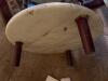 Three-Tier Marble and Wood Accent Table, Victorian-Style - 5