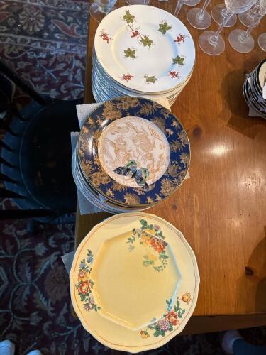 Assorted Decorative and Vintage-Style Dinner Plates
