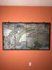 Folding Asian Painted Four-Panel Screen