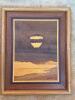 15X12" Framed Wood Marquetry Artwork, Signed - 7