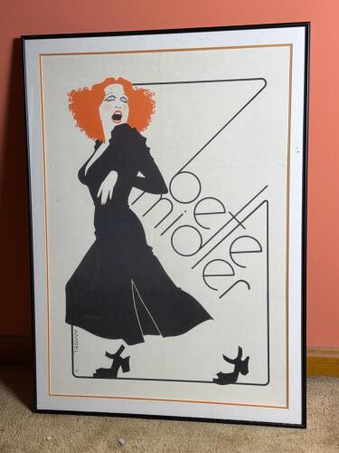 30X21" Framed Bette Midler Poster by Amsel
