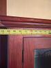 Wood Display Cabinet With Glass Door - 8