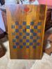 Handmade Folk Art Wooden Checkerboard Game Board