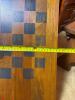 Handmade Folk Art Wooden Checkerboard Game Board - 3