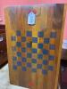 Handmade Folk Art Wooden Checkerboard Game Board - 5