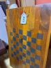 Handmade Folk Art Wooden Checkerboard Game Board - 6
