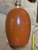 Large Terracotta-Style Table Lamp, Bulbous Base - 3