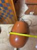 Large Terracotta-Style Table Lamp, Bulbous Base - 6