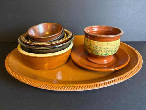 Assorted Ovenproof Stoneware Bowls and Plates