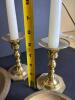 Brass Candleholders, Plates, Snuffer, and Hurricane Candle Lantern - 3