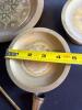 Brass Candleholders, Plates, Snuffer, and Hurricane Candle Lantern - 4