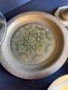 Brass Candleholders, Plates, Snuffer, and Hurricane Candle Lantern - 6