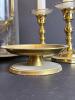 Brass Candleholders, Plates, Snuffer, and Hurricane Candle Lantern - 8