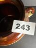 Stoneware Bean Pot Crock with Double Handles Brown Glaze - 7