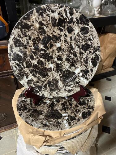 Villeroy & Boch Marble-Pattern Porcelain Dinner Plates