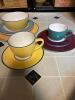Pagnossin Multicolor Italian Plates and Cups PICKERS LOT - 10