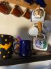 Assorted Ceramic and Glass Coffee Mugs, Mixed Designs - 4