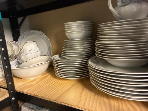 Zambian Poland Porcelain Dinnerware in Floral-Style