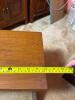 Wooden Footstool With Decorative Cutout Handle - 2