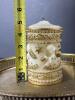 Brass Candlestick Holders, Ornate Brass Plates and Tray Set - 6