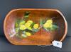 Hand Painted Wooden Bowl With Lemons Motif, Mexico - 7