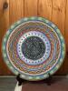 Decorative Ceramic Plate in Mexican Folk Art Style