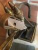 Brass and Iron Fireplace Tools Set with Stand - 8