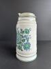 Porcelain Beer Stein with Floral Design and Pewter Lid - 2