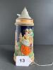 German Beer Stein With Pewter Lid in Relief-Decorated Style - 8
