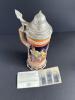 Gerz German Beer Stein with Pewter Lid and Musical Base - 10