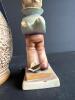 Ceramic Beer Stein and Figurine, German-Style Relief Decor - 5