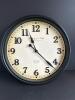 Sterling & Noble Wall Clock Black and Gold-tone Frame