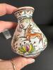 Hand-Painted Portuguese Filler Vase and Antique Glass Bottle - 6