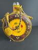 Yugoslavian Leather Decorated Glass Canteen - 3