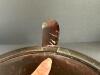 Wooden Plant Stand, Glass Bowl, Metal Insert, Faux Floral Arrangement - 5