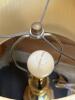 Pair of Brass Table Lamps with Pleated Shades - 2