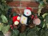 Christmas Wreath with Snowman and Pinecones - 2