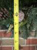 Christmas Wreath with Snowman and Pinecones - 4
