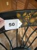 Windsor-Style Black Painted Rocking Chair With Gold Stenciling - 7