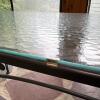 Lyon-Shaw Wrought Iron and Glass Patio Table with Four Chairs - 4