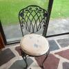 Lyon-Shaw Wrought Iron and Glass Patio Table with Four Chairs - 9