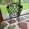 Lyon-Shaw Wrought Iron and Glass Patio Table with Four Chairs - 10