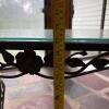 Lyon-Shaw Wrought Iron and Glass Patio Table with Four Chairs - 15