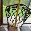 Lyon-Shaw Wrought Iron and Glass Patio Table with Four Chairs - 17
