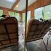 Two Lyon-Shaw Wrought Iron Patio Chairs and Glass-Top Side Table - 22