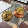 Ethan Allen Brass-Tone Container and Copper Lidded Vessel - 3