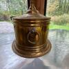 Ethan Allen Brass-Tone Container and Copper Lidded Vessel - 7
