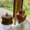 Ethan Allen Brass-Tone Container and Copper Lidded Vessel - 12